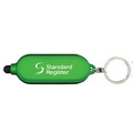 Clear Style Key Chain w/ Microfiber Cleaning Cloth